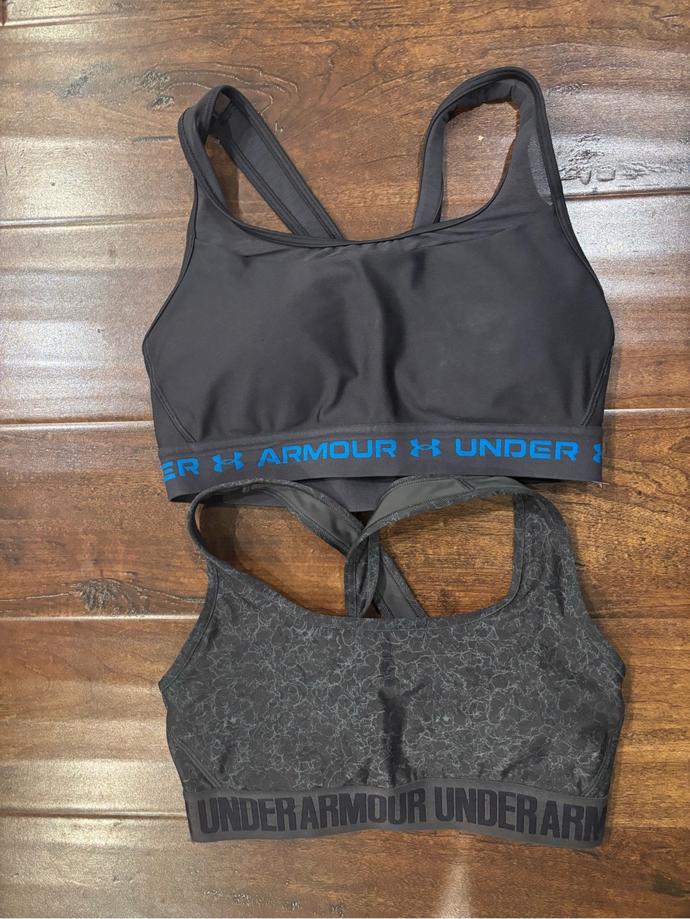 Under Armour Black Sports Bras lot of 2, size medium
